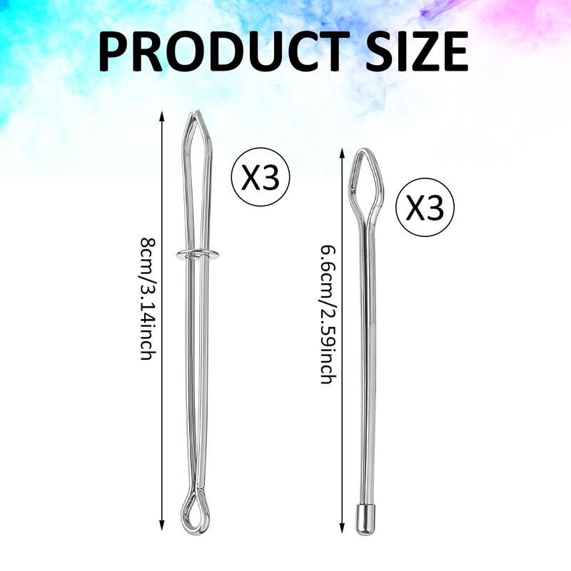 6Pcs Bodkin Drawstring Threader, Metal Rope Threader Clip, Easy Quick