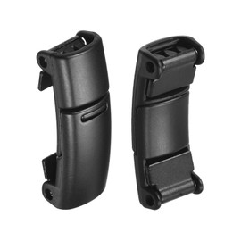 DTGN 27mmx11mmx8mm(LxWxH) Magnetic Shoelace Locks Buckle - 1 Set - Good for Different Shoes - Zinc Alloy Magnetic No Tie Elastic Shoe Laces - Black