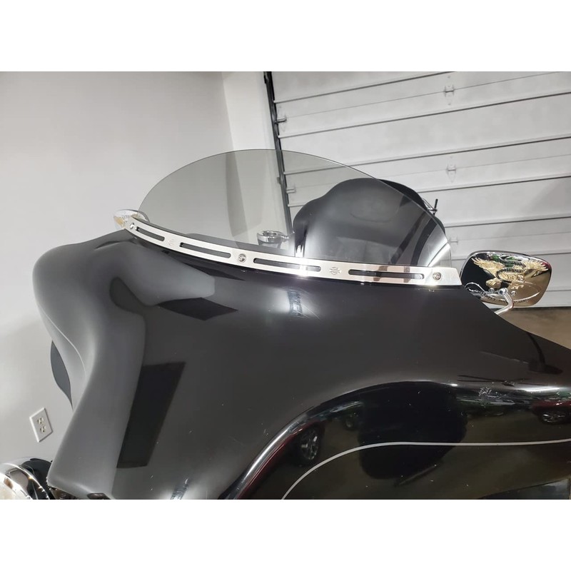 Sled Shields 8" Light Tint Windshield Compatible with Harley Davidson