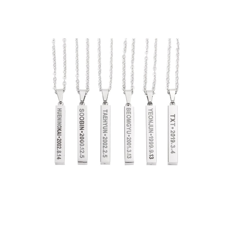 [LIBERTY-M] TXT Necklace, Korean Idol, Korean K-POP, Popular Accessories, Stainless