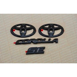 Toyota 4PCS GLOSS 2020-24 TOYOTA COROLLA SE BLACK OUT EMBLEM OVERLAY KIT (00016-12181)