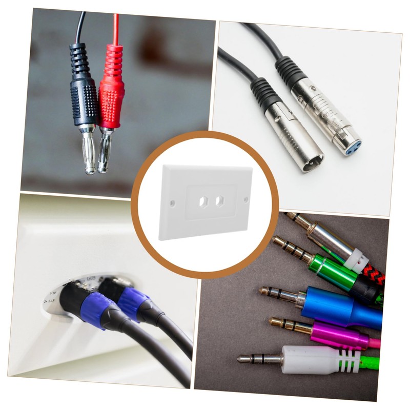 ORFOFE Speaker Wire Wall Plate with Banana Binding Posts Audio