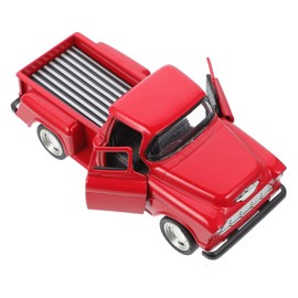 HEMOTON Pickup Truck Model Boys Toy Airplane Model Tree Christmas Casting Party Supplies Vintage Toy Dying Models Trains Happy Truck Child American Alloy Red Jesus
