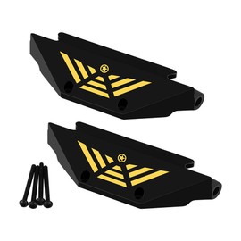 Pothyes Brass Black Coating Side Plates Pedal Body Bracket for 1/24 RC Crawler Axial AX24 Car DIY Chassis Frame Kit Metal Upgrade Parts