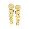 Ross-Simons Italian 18kt Gold Over Sterling Graduated Circle Drop Earrings