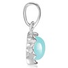 MATERIA by Matthias Wagner Women's Necklace with Chalcedony Gemstone Pendant