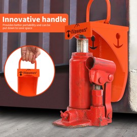 Shipping Container Jack Lug - 75000 LBS Capacity Leveling Attachment, Thick High-Carbon Steel, Easy-Grip Handle, for Sea Cans & Container Homes Booster Leveler