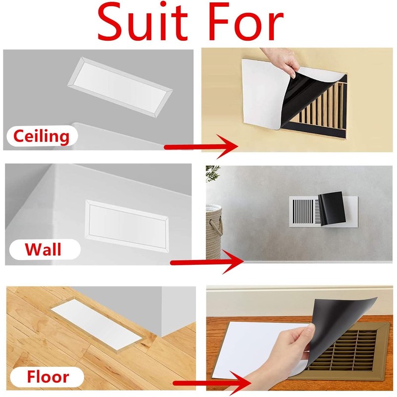 Magnetic Vent Covers 4" X 10", 2 Pack Thick Stronger
