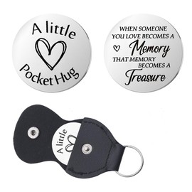 Guqqeuc Memorial Poken Hug Gift for Men Women Bereavement Gifts for Sister Brother Gift for Christmas Birthday Gift for Bestie Friend Sympathy Remembrance Gifts for Loss of Loved One Gifts Keyring