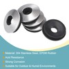 sourcing map Bonded Sealing Washers 12x4.2x2.8mm Stainless Steel EPDM Rubber