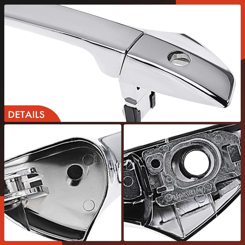 A-Premium Front Left Driver Side Exterior Door Handle with Keyhole