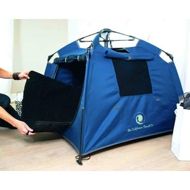 Pop 'N Go Pets Playpen - Pop Up Portable Lightweight Folding Animal Kennel for Indoor & Outdoor Play - Perfect Canopy Play Pen for Any Puppy Kitten or Pet (Mattress Pad)