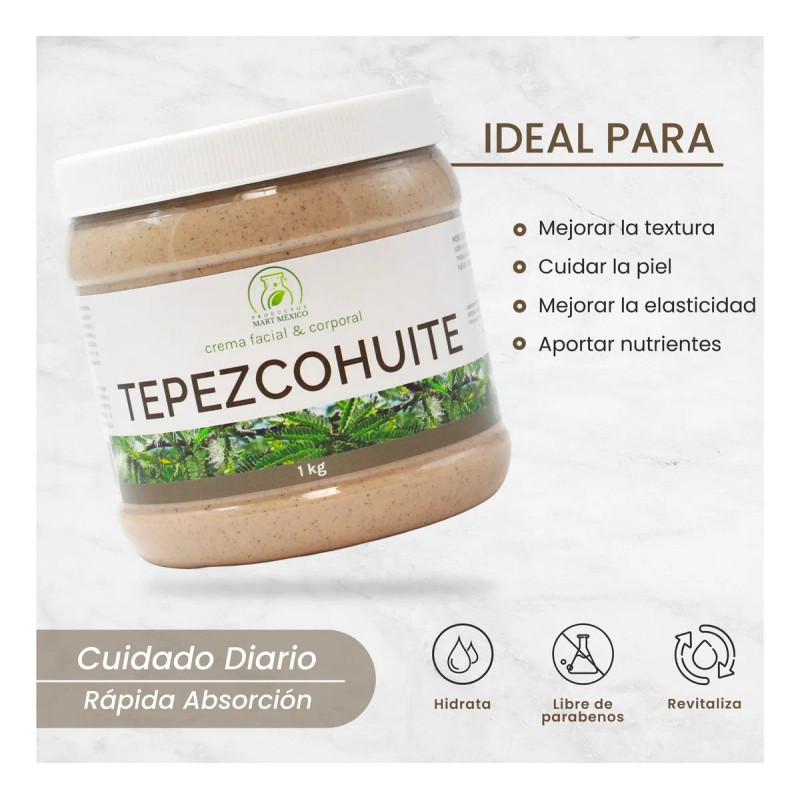 Crema Tepezcohuite Productos Mart Mexico Antimanchas Hipoalergénica