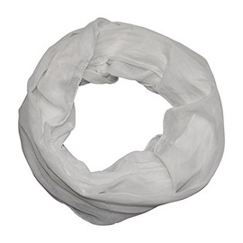 ACC Women's Silk Loop Scarf Light Plain -