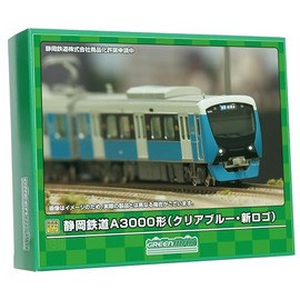 Green Max 31847 N Gauge Shizuoka Railway A3000 Clear Blue New Logo 2-Car Set with Power