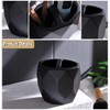 Kunstlhua Matte Black Toothbrush Holders for Bathroom Countertop, Electric Toothbrush