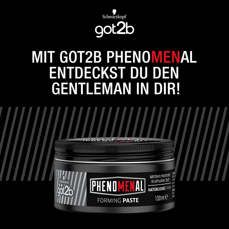 Schwarzkopf got2b Phenomenal Moulding Paste, Pack of 1 (1 x