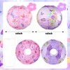 6 Packs Floral Butterfly Paper Lanterns Party Decorations, 12in Summer