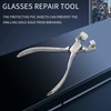 Lobamop 5 Pieces Stainless Steel Look Glasses Optician Glasses Frame
