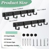 Bosdontek 2 Pack Wall Coat Racks, Heavy Duty Coat Hooks