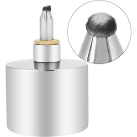 Classic Alcohol Burner, 200 ml Bunsen Burner, Small Laboratory Spirit Burner, Kitchen Alcohol Burner, Lamp Made of 304 Stainless Steel, Thickened Mini Alcohol Lamp with Wick for Biochemical Lab