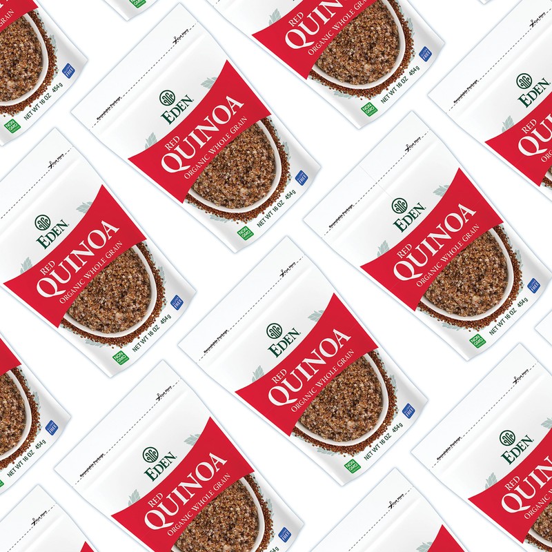 Eden Organic Red Quinoa, 16 oz Bag, Imported, Andean