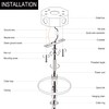 MAYOMAJO 6 Inch Light Canopy Kit with Heavy Duty, Replacement