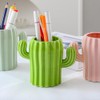 YOSCO Ceramic Pen Holder Cactus Pencil Holder Cute Pens Cup