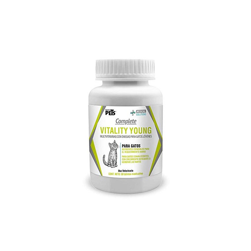 Fancy Pets Medical Solutions Vitality Multivitamínico Tabletas Masticables para Gatos
