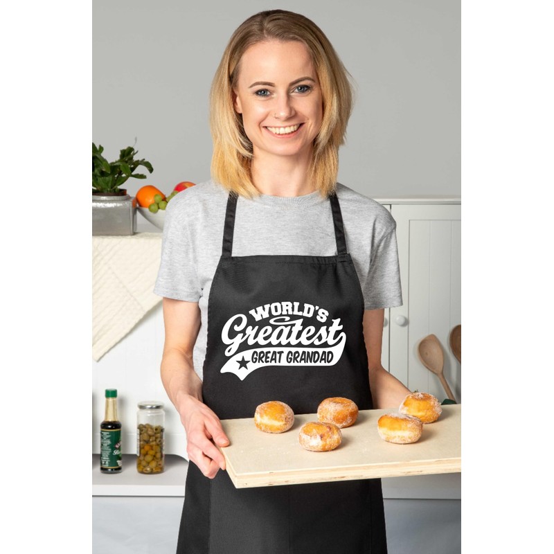 Print4U Apron Greatest Great Grandad Gift For Him Birthday Father's