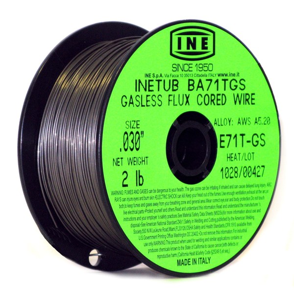 INETUB BA71TGS .030-Inch on 2-Pound Spool Carbon Steel Gasless Flux Cored Welding Wire