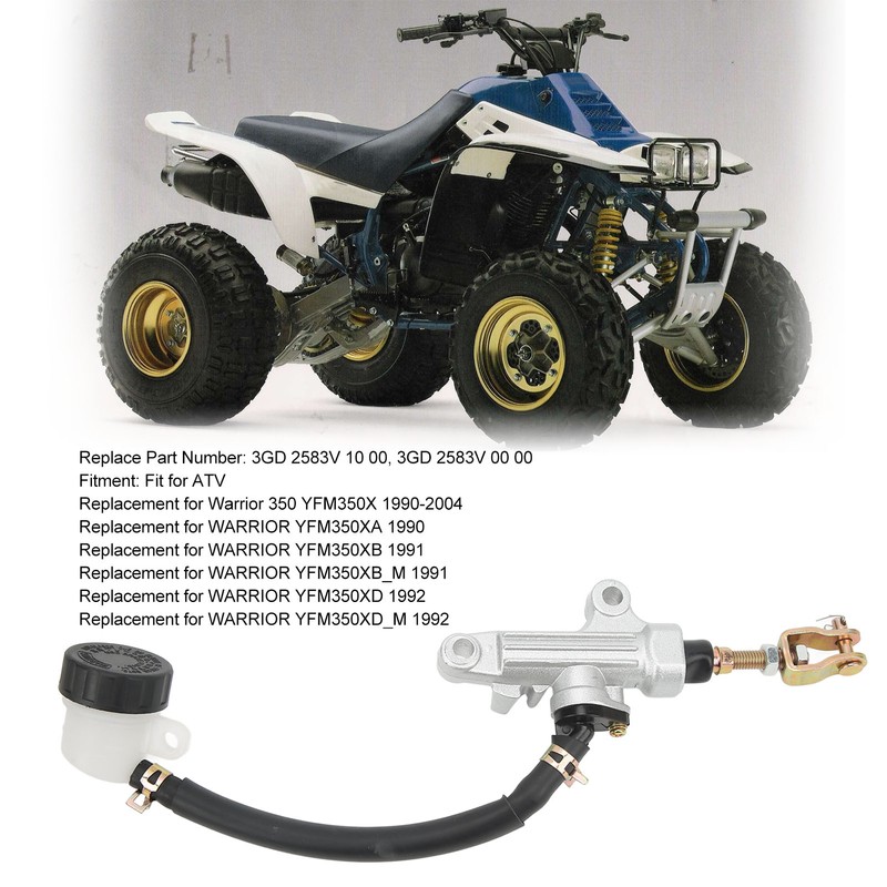 Rear Brake Master Cylinder Pump 3GD 2583V 10 00 ATV