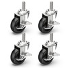 HOLKIE Caster Wheels 3 inch Locking Casters Set of 8,
