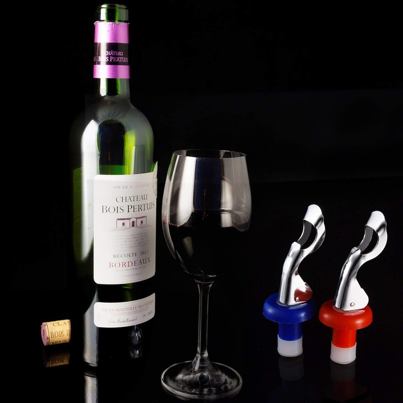 10 Pieces Silicone Wine Stoppers Expanding Manual Beverage Bottle Plug