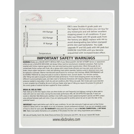 EBC HH Front Brake Pads 2013 2014 2015 2016 2017 GSX1300R Compatible with Hayabusa FA447HH