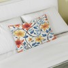 Satin Pillowcase Geometric Colorful Flowers Satin Pillow case for Hair