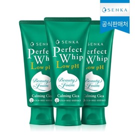 Senka Perfect Whip Low pH Calming Cica 100g x 3 / 센카 퍼펙트 휩 로우 pH 카밍 시카 100g 3개
