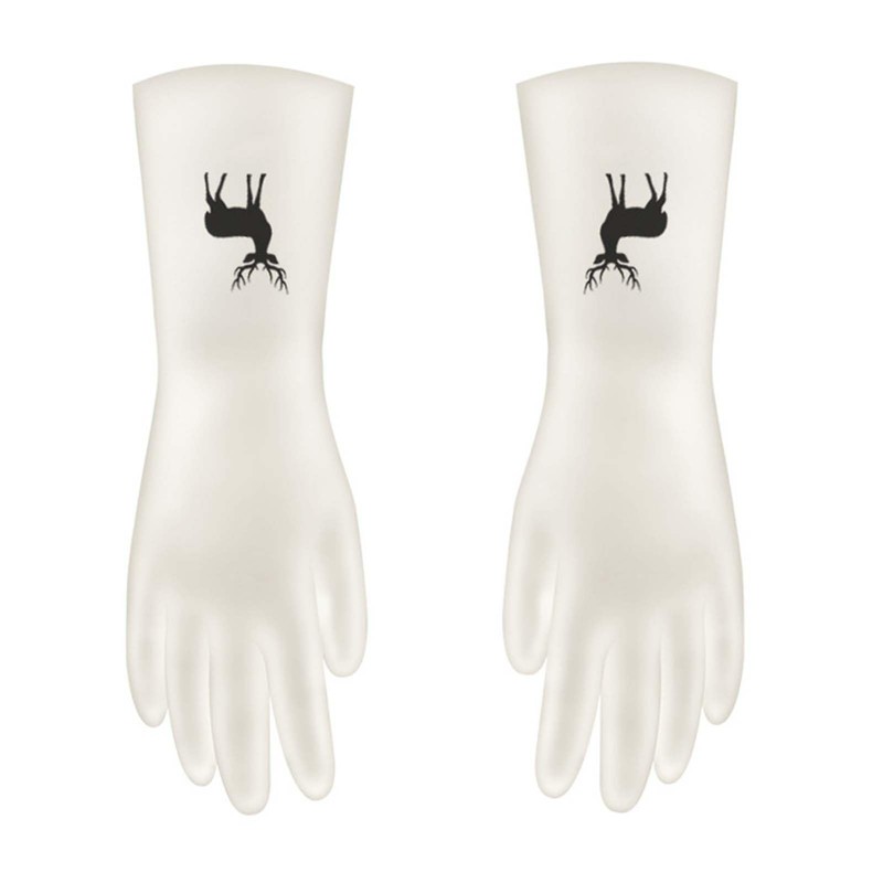 Dishwasher Gloves, Waterproof Rubber Kitchen Gloves for Home (S)