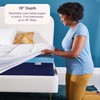 Sleep Innovations Dual Layer 4 Inch Memory Foam Mattress Topper,