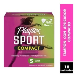 Playtex Tampones Sport Deporte Flujo Super 18 Unidades -pk 2