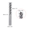 Sourcingmap 10mm Shank 10mm x 45mm Straight Flat Nose End