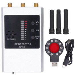 Multifunctional Detector RF Signal Scanner Camera Lens Magnetic Field GPS Tracer Tester Built in Battery