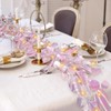 MDSTBN Pink Eucalyptus Garland with Lights, 6FT Spring Garland Faux