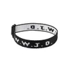 WWJD Bracelets,Black WWJD Bracelet for Women Men (B)