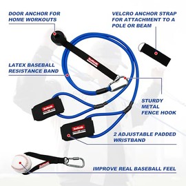 SunNordik - Bandas de resistencia para lanzadores de béisbol, bandas de béisbol para mejorar la fuerza del brazo y entrenamiento de lanzamiento, banda