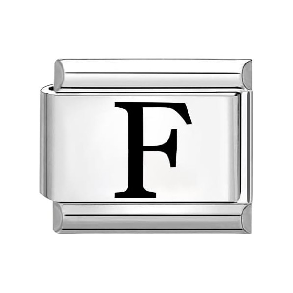 Quiges - 9 mm Laser Etched Italian Style Module Stainless