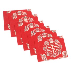 DOITOOL 6Pcs Wedding Sleeves for Money Bundles Elegant Chinese Packet Holders Cultural Cash Envelopes for Weddings Engagements Ample Space for Decorative