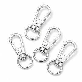 Thfaeyta 4Pcs Swivel Lobster Clasps, Snap Hooks for DIY Keychain Jewellery