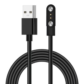 Ladegerät für Smartwatch, USB-Kabel 2-polig, 2,84 mm, magnetisches Laden, Kontaktabstand des Ladegeräts 2,8 mm, Universal-Ladekabel für Smartwatch