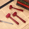 SAFIGLE 3pcs Mahogany Judge Hammer Mini Gavel Lawyer Costume Gavel